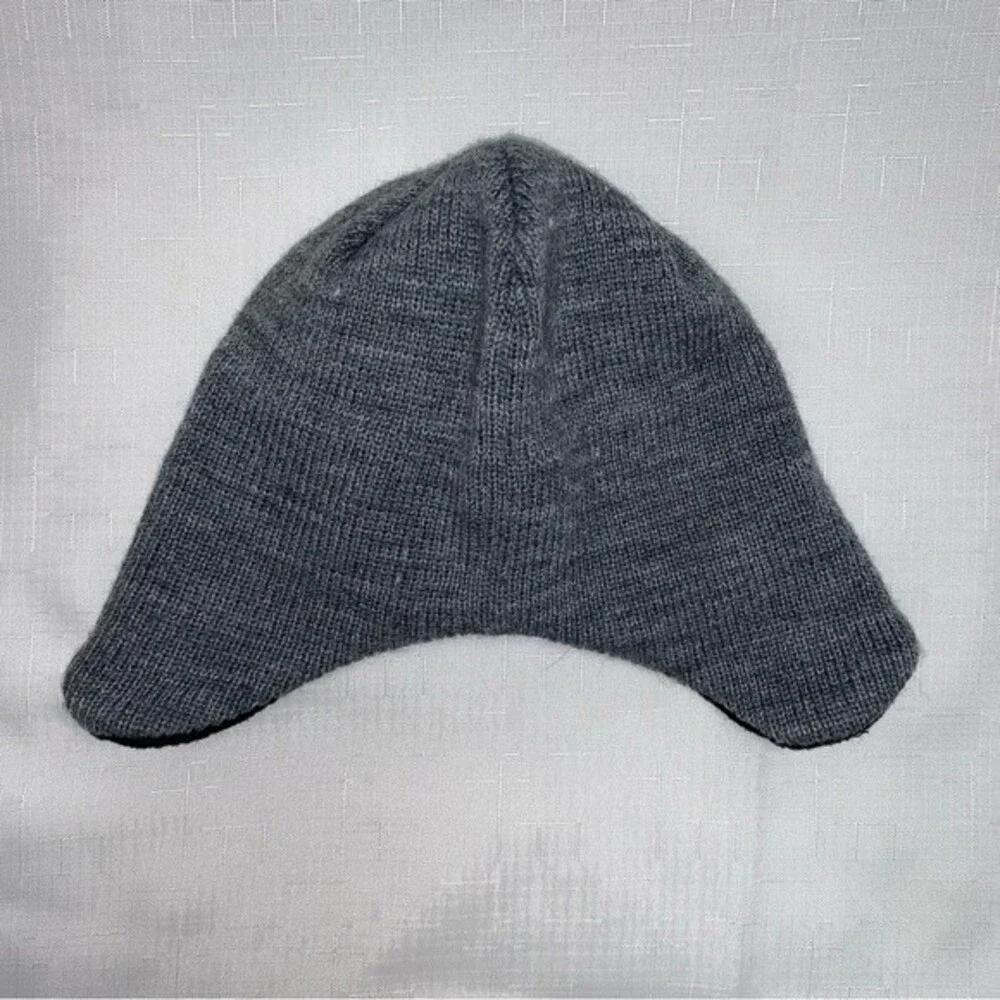 Lumberjack Grey Fleece Lined Trapper Hat Warm Winter Ear Cover Preppy Ski Cap